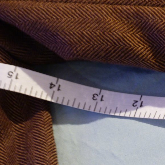 Brown tweed Chaps ladies jacket US 14 - Picture 8 of 12